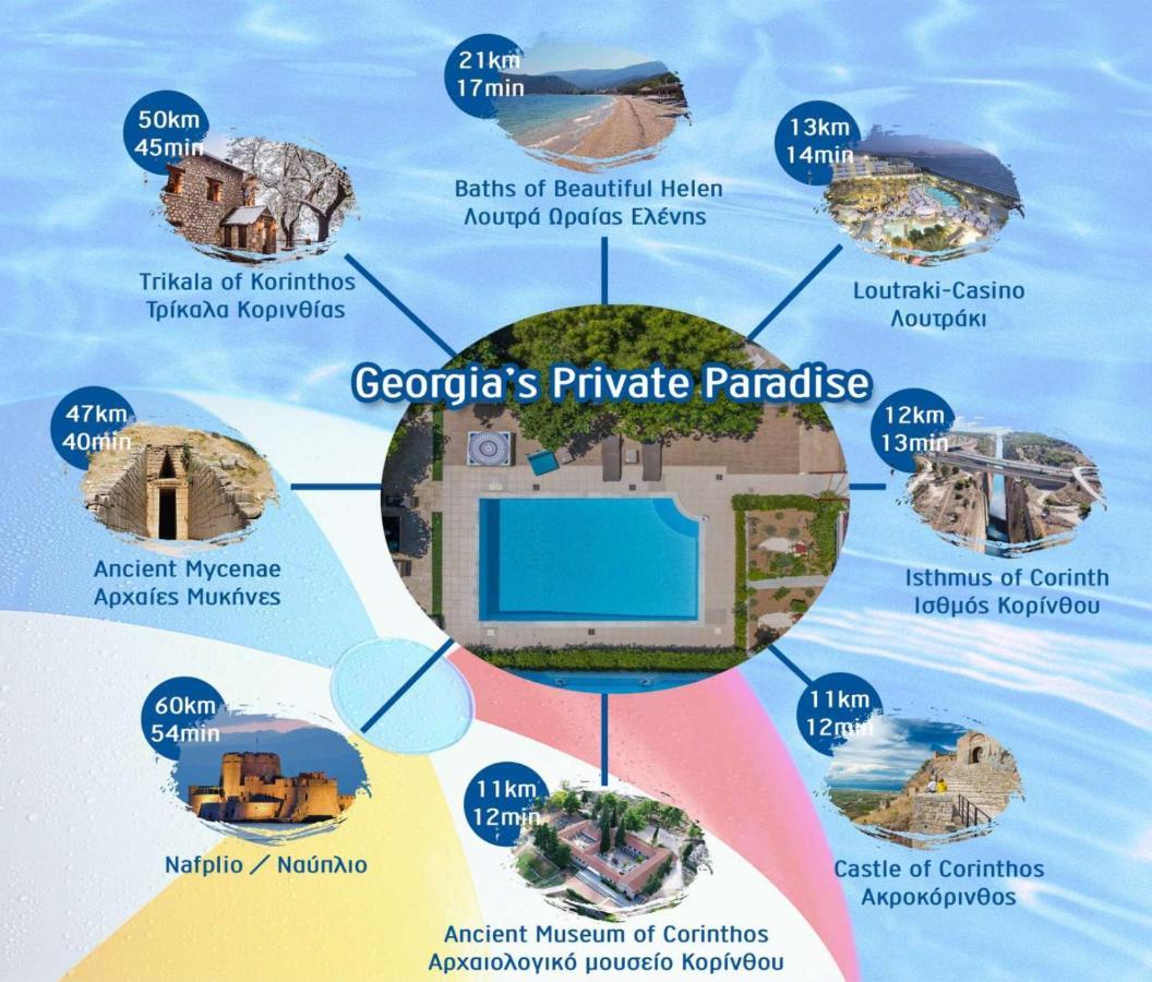 Thiseos Georgia'S Private Paradise Lechaio Екстериор снимка